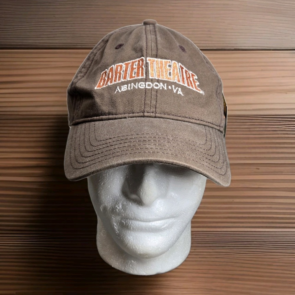 Barter Theatre Baseball Cap Hat Adult Adjustable Strapback Brown‎ OSFM New